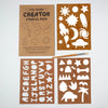 Creative Stencil Pack | Dinosaur Space Alphabet | Conscious Craft